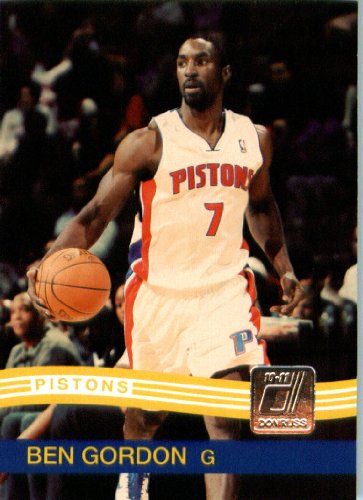 2010 / 2011 Donruss # 52 Ben Gordon Detroit Pistons NBA Trading Card- In Protective Screwdown Case!