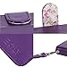 iPhone 5C Case, iPhone 5C Flip Case - E LV Deluxe PU Leather Wallet Purse Flip Folio Stand Case Cover for iPhone 5C with 1 Stylus and 1 Clear Screen Protector (Purple)