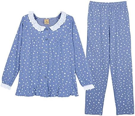Genshion Long Sleeve Couples Matching Pajamas (2 pcs, Womens S, Mens M)
