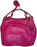Women's Michael Kors Purse Handbag Medium Gather Shoulder Genuine Leather Tote Jet Set Zinnia