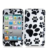 Dog Paw 2d Hard Snap-on Crystal Skin Case Cover Accessory for Ipod Touch 4th Generation 4g 4 8gb 32gb 64gb New By Electromaster