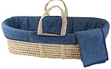 Tadpoles Nevis Moses Basket Set, Navy Heather
