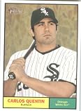 2010 Topps Heritage Baseball Card # 257 Carlos Quentin - Chicago White Sox - Mint Condition - MLB Trading Card Shipped In Protective ScrewDown Display Case!