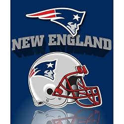 Northwest New England Patriots Gridiron Fleece Throw