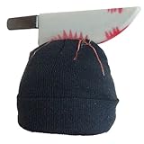 「頭にナイフが刺さっています」 スタイリッシュなおもしろ帽子?! 欲しかったパーティーグッズ