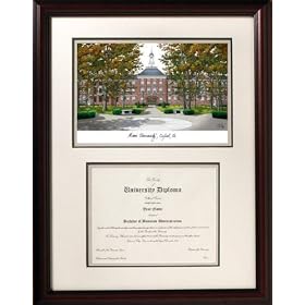 Miami University Redhawks Framed Scholar Diploma Frame with Lithograph