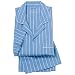 Savile Row Mens Blue White Stripe Pyjamas Size L