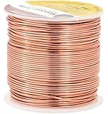 Mandala Crafts&reg; Colored Aluminum 18 Gauge Jewelry Making Beading Craft Wire, 100 Ft (Copper)