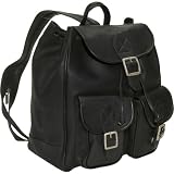 David King Co. Double Front Pocket Backpack/Sling Black thumbnail