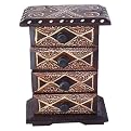 Textured-Top Rectangular Jewelry Chest