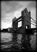 Tower Bridge London England Black and White Print LNBW2039 5x7