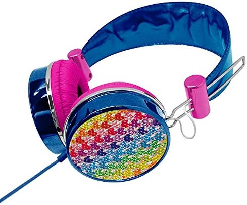 Lisa Frank Princess Heart Noise Isolating Headphones W/ Mic