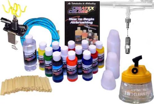 AIRBRUSH ACCESSORY KIT-Cleaning Pot-Holder-Paint-Hose