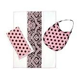 Tadpoles Damask 4-pc. Layette Gift Set - Pink/Brown