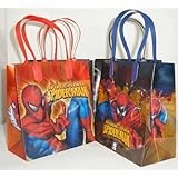 Spiderman Party Favor Goodie Small Gift Bags 12