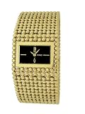 Roberto Bianci Women's 9084L_BLK Prestigio Gold-Tone Watch