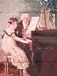 Gorgeous Completed Wool Needlepoint Canvas-Music Lesson
