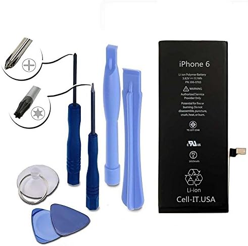 iPhone 6 Battery : New Zero Cycle 1810mAh 3.82V Li-Ion Polymer Battery Replacement for iPhone 6 (4.7 Inch) with Complete Tools Kit (Compatible with all models of the iPhone 6: A1549 &amp; A1586