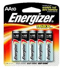 Energizer Max AA Alkaline Batteries (8+2 Value Pack)