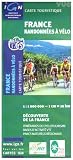 Carte touristique : VTT et randonnées cyclos en France