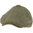 Men's Winter Wool Button Duck Bill Curved Ivy Cabby Driver Hat Cap Gray L/XL