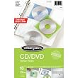 Wilson Jones Specialty CD and DVD Holder Binder Pages, 10-Page Pack, Clear (W21450A)