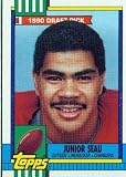 1990 Topps #381 Junior Seau RC - San Diego Chargers (RC - Rookie Card)(Football Cards)