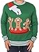 Tipsy Elves Ugly Christmas Sweater - Gingerbread Nightmare Sweater (Green)