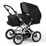 Zekiwa Kombi-Kinderwagen + Tragetasche Nylon black