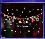 （エウィリ）EVERY クリスマス壁飾り 壁紙飾り 雰囲気満点　ウォールステッカー　ベッドルーム リビングルーム 部屋装飾　ウォールステッカー　　ウォールペーパー　XMAS　おしゃれ　　ガラス窓ステッ