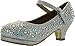 Forever Dana-58k Kids Mid Heel Rhinestone Pretty Sandal Mary Jane Platform Dress Pumps