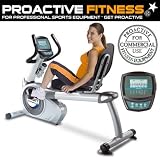 ProActive Fitness® Recliner 550 : Programmable Recumbent Bike with Heart Rate Control and Body Fat programs