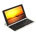 kabellose Bluetooth QWERTZ-Tastatur für Google Nexus 7 mit deutschem Tastaturlayout mit üblicher Tastenkombination für Umlaute, Ä, Ö, Ü, ß, @ bei "Q" und mit deutscher Bedienungsanleitung bei amazon kaufen