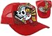 All Products : ED HARDY by Christian Audigier Mens Womens Unisex Trucker Hat NYC New York City Red OSFA