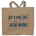 get a real job! be a social worker Totebag (Cotton Tote / Bag)