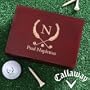 Personalized Golf Ball Set In Cherry Wood Box With Monogram