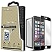 iCarez [Full Fit Tempered Glass] for Black Color iPhone 6 6S Easy Install [1-Pack,0.33mm] - Retail Packaging