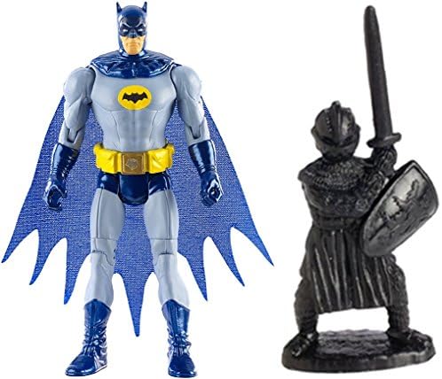 Super Hero Multiverse Batman '66 4" Action Figure &amp; Free Guardian Knights Action Figure Set 36-Piece, Colors may vary Toys