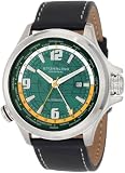 Stuhrling Original Men's 285L.331525 Voyager Classic World Time Green Dial Watch