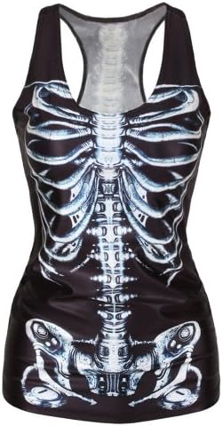 Ninimour- Women Digital Printed Sleeveless T Shirt Vest Tank Tops