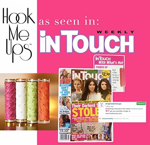 Hook Me Ups Universal Power Bank Charger for Most Smart Phones and Electronic Devices-Mermaid Luxe Turquoise Snake Skin Charger with Polished Gold Hardware & Dragon Embellishment.