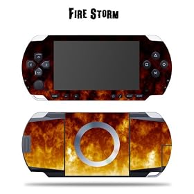 SONY PSP Skin Skins Decal Protective Kit – Fire Storm