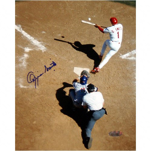 Ozzie Smith St. Louis Cardinals - Bunt - Autographed 8x10 Photograph
