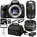 Sony Alpha A55 DSLR A55 SLT-A55V 16.2MP DSLR with Translucent Mirror Technology and 3D Sweep Panorama + Sony 75-300 Zoom Lens and SAL50F18 50mm Lens + Accessory Kit