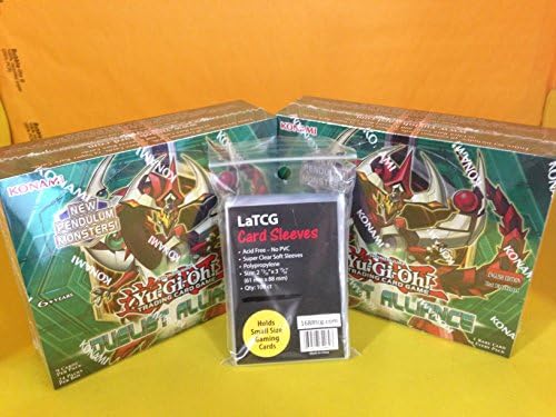 2 x YuGiOh Duelist Alliance Booster Boxes [24 Packs/box] + 100 LaTCG Soft Sleeves