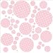 Baby Pink Polka Dots Decorative Peel and Stick Wall Sticker Decals