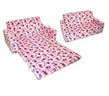 Newco Kids Flip Sofa, Minky Zebra