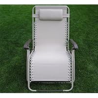Extra Wider Beige Zero Gravity Chair