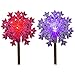 Snowflake Solar Garden Stake Light LED Color-Changing, Set of 2