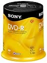 Sony DVD-R 16x Recordable DVD (4.7GB) - 100 Disc Spindle